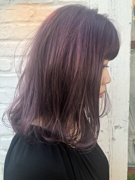 オッジ 西新店(Oggi) パープルカラー＿エアリーミディ