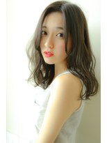 シエナ(CIENA) 【CIENA】伸ばしかけ前髪の透明感グレージュセミディ☆＠吉澤