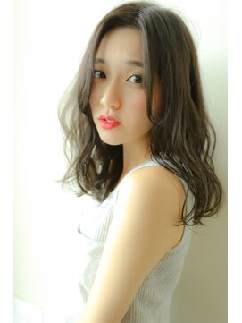 シエナ(CIENA) 【CIENA】伸ばしかけ前髪の透明感グレージュセミディ☆＠吉澤