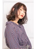 【moca HAIR DESIGN】ほんのりピンクの外ハネボブ