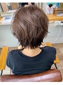 グレージュショート