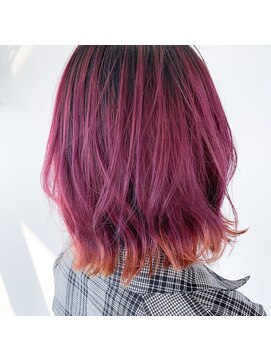 テクライズ 豊橋店(TECHRISE) レッドバイオレット×オレンジ