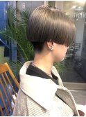 bibitoマニッシュショートグラデーションカラーエッジショート
