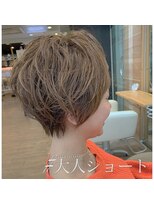 ヘアー ジップ(hair Zip) ラフウェーブショートスタイル【早稲田新宿】