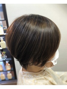 ヘアーメイク クーラ 行橋店(Hair make CURA) 人気ショート30代40代50代白髪ぼかし大人ハイライトマダムライツ