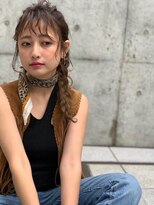 オースティン 門前仲町(AUSTIN)&nbsp;前髪かき上げイメチェンイヤリングカラーラベンダーカラーくびれ