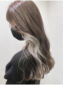 20代30代大人可愛い♪ロングヘアグレージュホワイト池袋