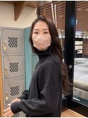 ロングヘア/前髪なし/ハイライト/かきあげ/梅田/茶屋町/大阪