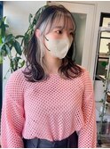 インナーカラー×ホワイト