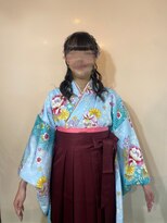 アイビー 新宿(IVY) 袴、編み込みハーフアップ
