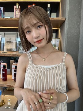 ロンド 表参道店(Lond) ミルクティーナチュラルボブ/メルティカラー/ダークアッシュ