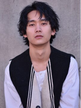 エイチ(H eitf) 【Hエイチ原宿/tatsuya】外国人風ウルフ『グレージュ』