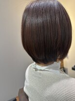 ワ ヘアー(wa-hair)&nbsp;ショートボブマッシュショートグレーベージュ髪質改善絹髪極ツヤ
