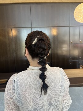 アールトゥーヘアー(art To Hair) 編みおろし/お呼ばれヘア/ヘアセット/20代30代
