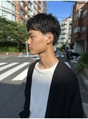 アップバング × マッシュショート