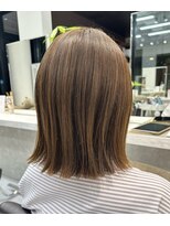 ネイロ 日本橋(NeiRo)&nbsp;小顔ショートボブカラー大人ショートボブひし形ショートカット