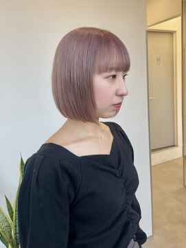 ゴウトゥデイシェアサロン 町田店(GO TODAY SHAiRE SALON) 柔らかいミルクティーピンクカラー♪