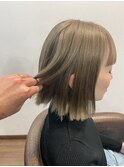 カーキベージュ|葛西縮毛矯正|葛西白髪ぼかし|葛西カラー