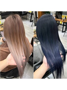 ネクスト 池袋(NEXT) ネイビー/ブルー/ダブルカラー/ハイトーン/池袋