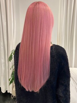 リリー(Rilie) ブリーチカラー/ペールピンク/ロング