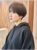 大人マッシュショート/ショートヘア/丸みショート/表参道/青山