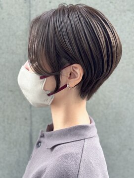 オーク 学芸大学(OAK) 耳かけショートボブ くびれボブ 透明感 イルミナカラー