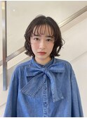 顔周りレイヤー×ボブスタイル