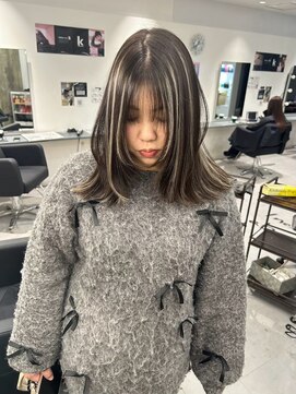 キング 高槻(K!ng) 縮毛矯正髪質改善ハイライトレイヤーカット枚方美容室エクステ