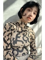 ロンドプロフィール 浦和(Lond profil)&nbsp;顔まわりレイヤー外ハネ韓国風ヘア髪質改善浦和ボブ