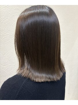 トウカ 南行徳店(TOUKA) ミディアムボブ/オリーブベージュ/髪質改善トリートメント[南行]