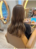 ブリーチなしで作る◎夏の透明感ミルクティーベージュ