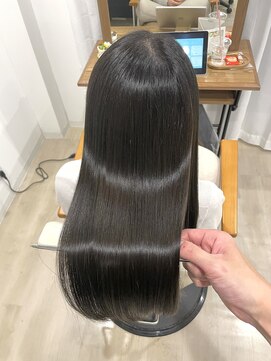 【髪質改善カラー&アルカリ酸熱トリートメント】オリーブ