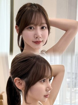 レイリー 原宿 表参道(Rayreee) シースルーバング低めポニー