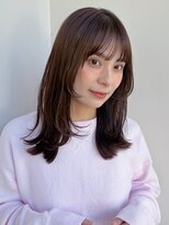 ラフ フロム ガーデン(Laf from GARDEN)&nbsp;ミディアム/レイヤーカット/顔周りカット/透明感カラー