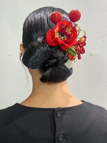 シオン(shion)&nbsp;おくれ毛ロング顔周りレイヤー着物ヘア_ba574472