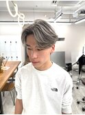 【MENS highlight】センターパート&ハイライト