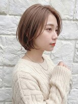 ラミ(L'ami)&nbsp;【東 純平】小顔 丸みレイヤーボブ＋ココアベージュ
