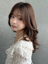 レーヴバイロンド 仙台(Reve by Lond)&nbsp;顔周りレイヤーハッシュカット髪質改善ミルクティーベージュ仙台