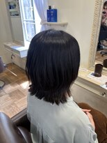 エクファ ヘア シェリル 草津 南草津店(ex-fa hair cherir)&nbsp;ワンホンレイヤー/ミルクティーブロンド/ダークブルー/南草津