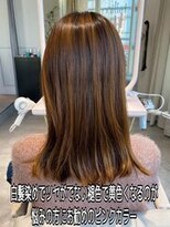 イロドリ たまプラーザ店(irodori)&nbsp;白髪染めで叶うピンクブラウウンカラー
