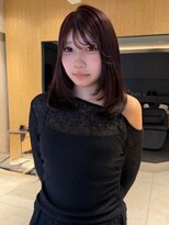 ソラス 緑地公園店(SOLAS)&nbsp;レイヤーカット/ミディアムヘア/カラー/ヘアスタイル