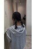 ダークパープル/ナチュラルショート/夏のヘアアレンジ/木更津