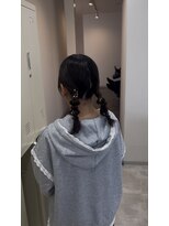 ソソ(soso.)&nbsp;ダークパープル/ナチュラルショート/夏のヘアアレンジ/木更津