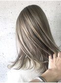 【髪質改善】艶＆透明感カラー[髪質改善/ミルクティーベージュ]