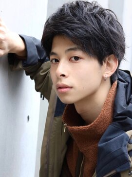 ネイビー(NAVY) シェイブアップバング