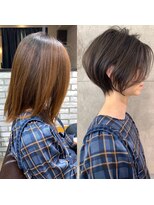 アヴァロン(AVALON) 絶壁解消☆イルミナカラー×大人ショートボブ