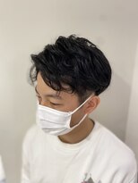 アース オーセンティック 関内店(EARTH Authentic)&nbsp;20代30代メンズスパイラルパーマワイルドオシャレ感アッシュ