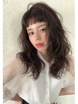 クレドガーデン 柏(CRED GARDEN) 厚め前髪 外国人風エアリー ロング×透明感ヴェールウェーブ