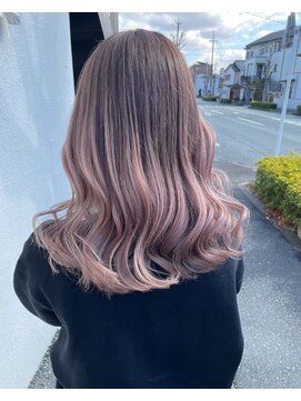 シエンゴールド(CIEN gold) ペールピンク グラデーションカラー☆/ミルクティーピンク