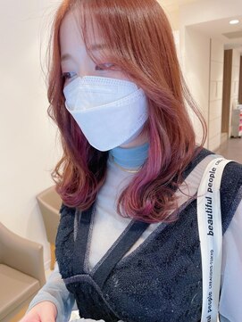 マージュ ギンザ(marju GINZA) インナーカラー　ラベンダーピンク